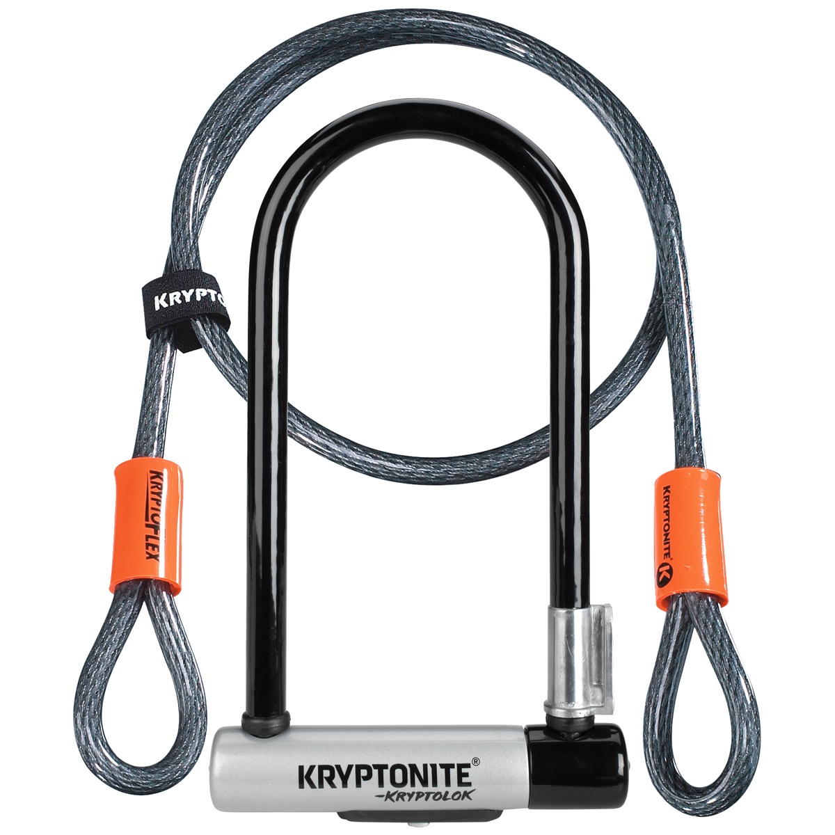 Se Kryptonite Kryptolok U-Lock m. 120cm flex wire hos Cykelexperten.dk